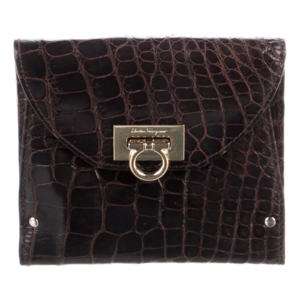 Salvatore Ferragamo Leather Compact Wallet